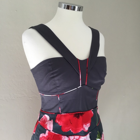 Sine for Anthro Hollyhock Semistrapless Cocktail - Picture 3 of 8